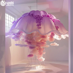 레스토랑 공간을위한 맞춤형 소프트 모슬린 메두사 장식 - Product Image 2