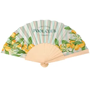 High-Quality Wooden Folding Hand Fans Crafts That Can Be Individually Customized