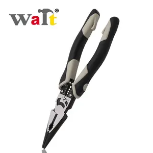 WAIT 8.5-inch 9-in-1 multifunctional needle nose pliers, wire stripping and crimping, with spring