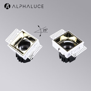 Espejo Abajo Luz Para Interior Arquitectónico <span class=keywords><strong>Oficina</strong></span> <span class=keywords><strong>En</strong></span> Casa 7W Trimless Techo Ajustable Cuadrado Invasable Downlight - Product Image 6