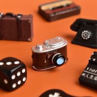Mini-aliments créatifs et mignons en résine, accessoires de bijoux artistiques peints à la main, ornements de Noël