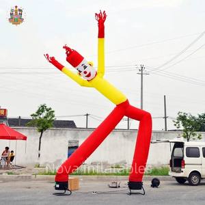 راقص هوائي تجاري ذو أرجل مزدوجة، رجل أنبوبي قابل للنفخ، منتجات إعلانية صغيرة قابلة للنفخ للبيع، يتحرك بالرياح ويمشي - Product Image 2