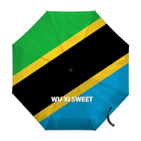 Parapluie automatique de haute qualité à ouverture et fermeture entièrement automatiques, imprimé du drapeau de la Tunisie, style national créatif, cadeau commémoratif significatif