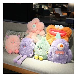 Di alta qualità su misura di peluche viola mostro giocattolo mostri giocattoli di peluche all'ingrosso biscotto mostro giocattolo di peluche - Product Image 1