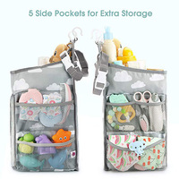 Vente chaude Accessoires pour chambre de bébé Organisateur suspendu pour lit de bébé Sac de rangement pour couches de bébé pour vêtements et jouets