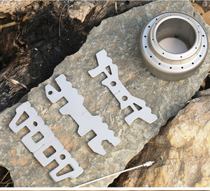 Support de support de support de pot de camping et de <span class=keywords><strong>randonnée</strong></span> en titane avec accessoires de voyage - Product Image 6