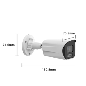 FSAN 5MP CMOS balle extérieure étanche faible éclairage 4mm objectif fixe IR intégré POE et MIC et haut-parleur TF carte caméra d'alarme - Product Image 2