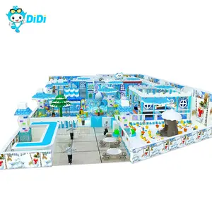 Factory Manufactures Indoor Playground Equipment Big Foam Ball Pit Rope Course Indoor Trampoline Kids Ice Themed Playground