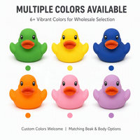 Jouet de bain en forme de canard en caoutchouc, pulvérisateur d'eau, jouet flottant en PVC souple, canard jaune, jouets de bain pour bébés, enfants, tout-petits
