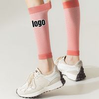 Chaussettes de compression sportives personnalisables en coton, respirantes, écologiques, séchage rapide, printemps-été, avec revers de cheville tricoté, pour usage quotidien