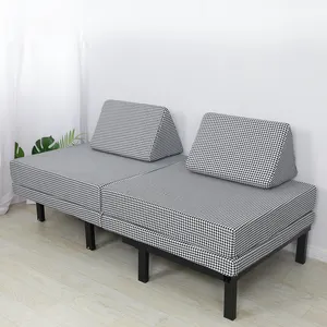 Set Sofa, Perlengkapan Furnitur Ruang Tamu Simpel Kain Sofa Set Mebel