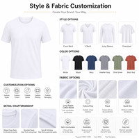 T-shirt Homme Personnalisé en Gros, 175g Mélange Coton Polyester CVC Jersey, Logo Personnalisé OEM, Tailles S-4XL, Vêtement d'Entraînement Vierge