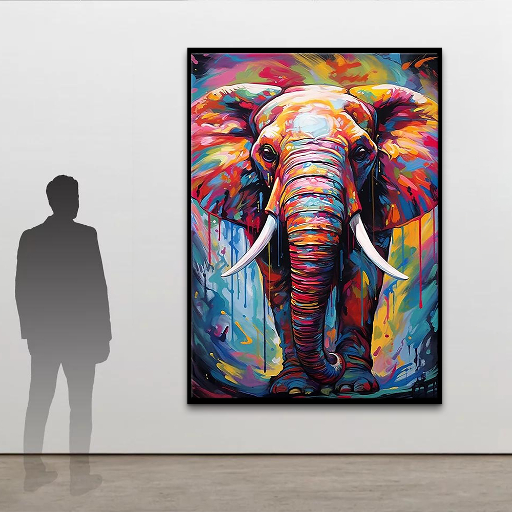 Cuadro Leon Runa Art Cuadro Decorativo U00c1frica Elefante 1 Parte Moderno Cuadro Lienzo No Tejido Para 1324861 Pinturas Para Lienzo