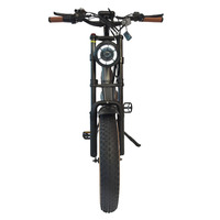 Vélo électrique tout-terrain 20*40 à pneus larges, cadre en acier haute teneur en carbone, moyeu arrière 48V, double frein à disque, pour adulte, modèle transfrontalier