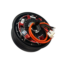 Moteur CC sans balais QSMOTOR 12" V4 45H 5000W, puissance de crête 15000W, double capteur Hall, 18 axes, rapport de réduction 200, 3.5J