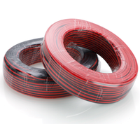 RVB Kupfer-Aluminium-Verbundkabel Rot-Schwarz Zweikerniges Parallelkabel Flexibles PVC-Mantel 2,5mm Überkopf-Überwachungs-Stromkabel 12V
