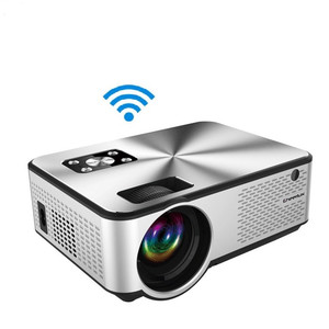 Kích thước lớn LCD C9 không dây Wifi 6 Beamer 1080P hỗ trợ 4K Home theatre HD <span class=keywords><strong>VGA</strong></span> USB Video xách tay LED chiếu - Product Image 1