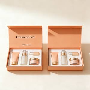 Boîte en carton noir de luxe avec logo personnalisé, boîte cadeau pour perruque, boîte d'emballage magnétique écologique pour cosmétiques - Product Image 4