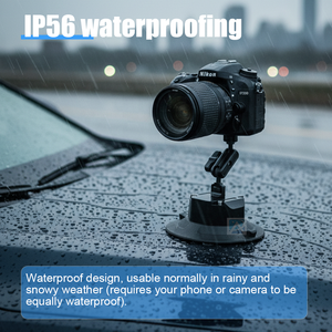 Support de caméra/téléphone en métal de 4,5 pouces, ventouse électrique, étanche, alerte de pression automatique. pour une base stable. - Product Image 3