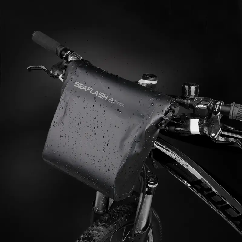 Заводская цена 500D ПВХ брезент седло водонепроницаемый велосипедный мешок открытый логотип прочный велосипедный руль сумка