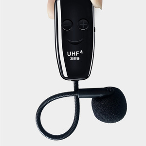 Microfono <span class=keywords><strong>Wireless</strong></span> U12FS con Doppia Testa, Tecnologia di Conversione di Frequenza <span class=keywords><strong>Wireless</strong></span> UHF a Bassa Potenza con Schermo Digitale - Product Image 3