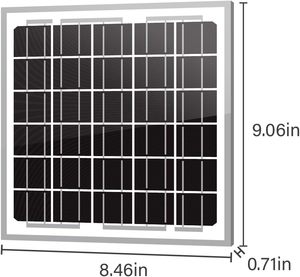 Panneaux solaires ALECTER bifaciaux monocristallins PERC 5W 12V 23% d'efficacité, étanches, durables, ISO pour le modèle APH-P87, pour bateau - Product Image 3
