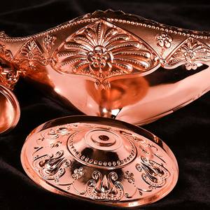 थोक aladin का दीपक धूप बर्नर धातु हस्तशिल्प, गुलाब सोने का रंग, घरेलू सजावट, होटल और शादियों के लिए। - Product Image 5