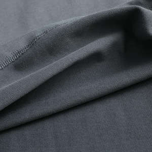 アメリカンヘビーウェイト320gsmハイストリートメンズコームコットン半袖シャツ無地スモールネックラインTシャツカスタムロゴ - Product Image 4