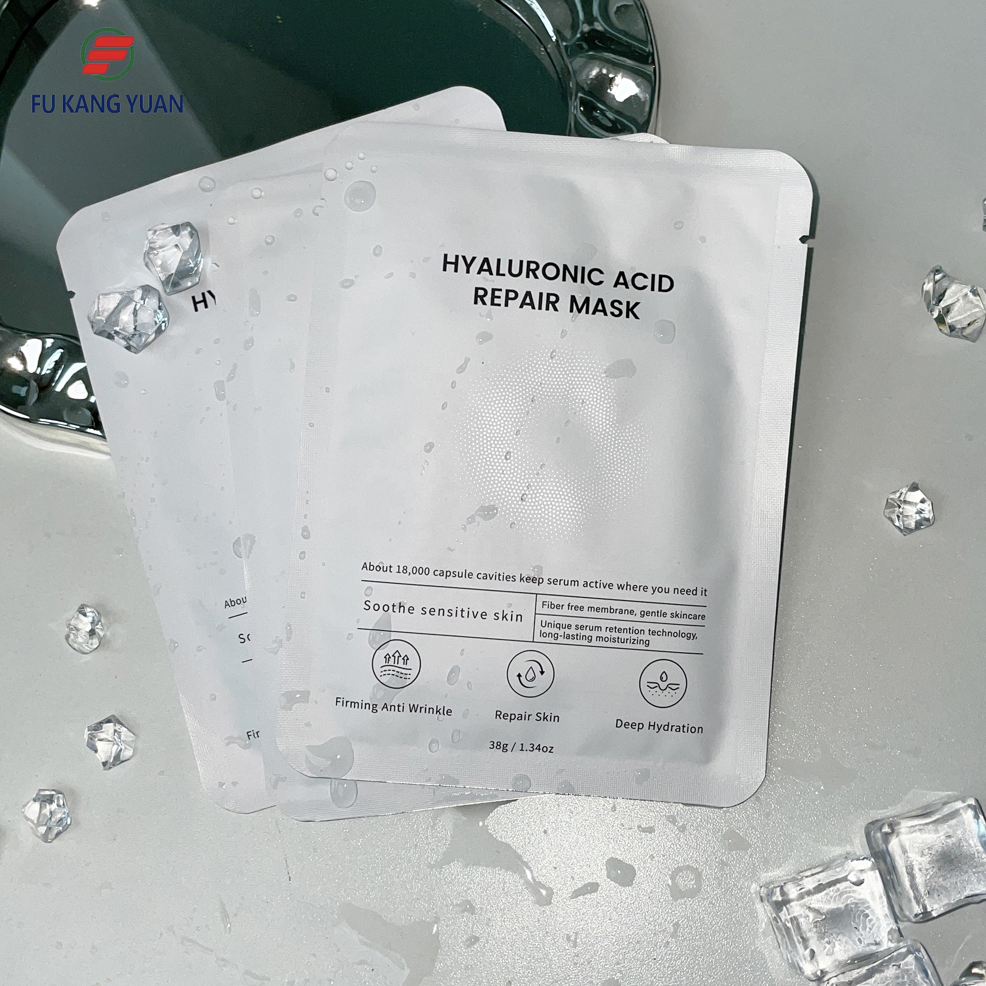OEM/ODM Hyaluronic Acid Mask Repair Firming Hydrolyzed Hyaluronic Acid Moisturizing And Brighten