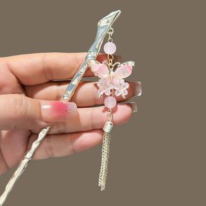 Horquilla Elegante Estilo Chino con Borlas, Accesorios para el Cabello para Mujer, Horquilla Metálica con Perlas y Borlas, Pinza para el Cabello - Product Image 4