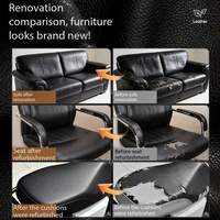 Patch de réparation en cuir auto-adhésif, autocollant en similicuir pour rembourrage, pour la rénovation de canapés et de coussins de chaise