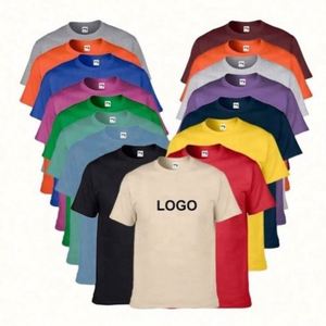 Wholesale Custom 100% Cotton Printing Men Printed Plain White and Black T <b>Shirt</b> - Product Image 1