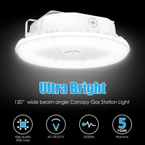 Gas <b>Station</b> Lamp LED Canopy Light 60W-100W 14000LM Recessed Ceiling Lights Garage Office Warehouse IP65 Rated ETL/DLC Certified - Product Image 2