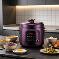 Cuisinière à pression électrique multi-menus 6L, fonctionnement à une touche, pot antiadhésif, cuisinière à pression domestique pour