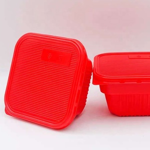 Filipinler dostu yemek kabı kare PP özelleştirilmiş malzeme popüler tek kullanımlık gıda saklama kutuları ve kovaları ücretsiz klasik kabartma - Product Image 4
