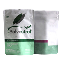 Sachet d'emballage personnalisable en PET à haute résistance, refermable et anti-humidité pour capsules et poudres de compléments alimentaires