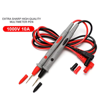 Câble de test universel numérique 1000V 10A 20A à pointe fine, sonde multimètre, stylo de mesure, câble d'instrumentation