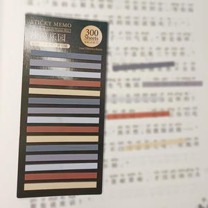 Bandelettes fines ultra-minces autocollantes transparentes pour étudiants, marqueurs d'index, 300 autocollants pour carnet - Product Image 3