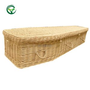 Vente en gros bon marché cercueils en <span class=keywords><strong>osier</strong></span> biodégradable <span class=keywords><strong>cercueil</strong></span> de saule pour les funérailles de haute qualité fait à la main de Chine fournisseur - Product Image 1