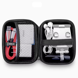 Étui pour écouteurs EVA pochette de transport étui Getgear pour Apple <span class=keywords><strong>Magsafe</strong></span> Duo <span class=keywords><strong>chargeur</strong></span> sans fil accessoires écouteurs organisateur étanche - Product Image 1