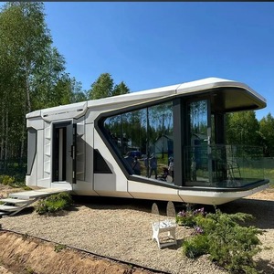 Cápsula Espacial de Aluminio, Hotel Inteligente, Cabaña Cuadrada de Estilo Moderno, Habitación de Huéspedes, Villa Característica en Zona Turística, Contenedor - Product Image 3