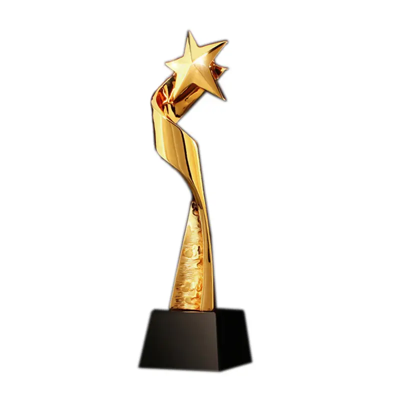 2024 Hot Selling New Gold-Plated Crystal Star Trophy for Champion Souvenir Gift