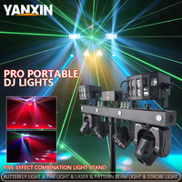 Système d'éclairage de scène portable pour DJ avec effets lumineux professionnels, contrôle DMX512 pour banquets et pubs