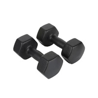 Haltères hexagonaux en néoprène avec intérieur métallique, revêtement antidérapant doux, pour femmes, Pilates, mise en forme des bras, exercices en intérieur