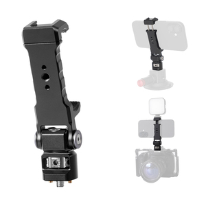 Phone Holder with Dual Cold <strong>Shoe</strong> Mounts Universal Clamp Fit for iPhone <strong>Samsung</strong> Works with DJI Mic LED Video Light Tripod Stand - Product Image 1