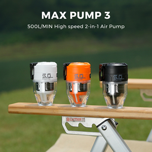 <span class=keywords><strong>FLEXTAIL</strong></span> Max Pump 3 - Pompe à air pour articles gonflables, pompe à air portable 5Kpa, pompe à matelas pneumatique 500L/min avec lampe de camping - Product Image 2