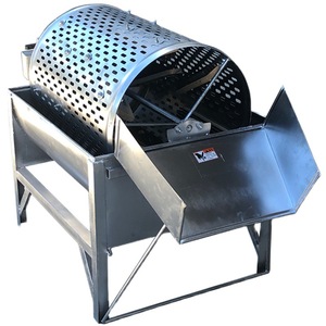 Lave-légumes manuel en acier inoxydable à rouleaux pour usage domestique – Machine de nettoyage facile pour pommes de terre et patates douces - Product Image 1