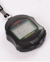 Tiga baris 100 memori Stopwatch elektronik Timer melacak pelatihan jam tangan lari