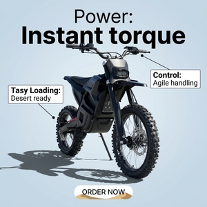 Motocicleta Profesional de Alto Rendimiento en Oferta, 72V 25Ah, Velocidad de 75km/h, Carga de 200kg - Product Image 3