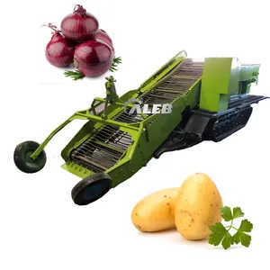 Agricultural crawler peanut cassava ginger harvesting machine